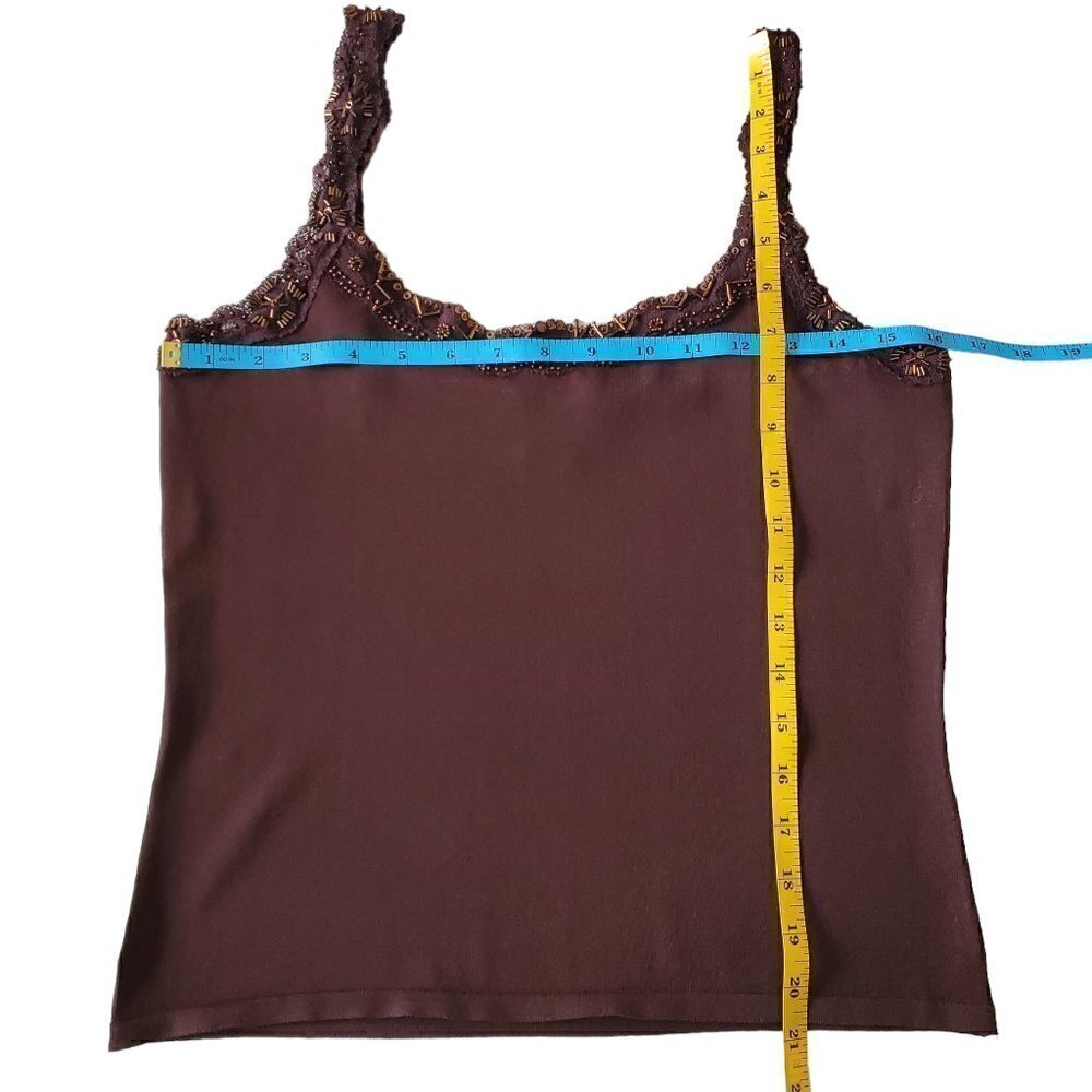 ALBERTO MAKALI EMBROIDERED TRIM TANK - Picture 6 of 6